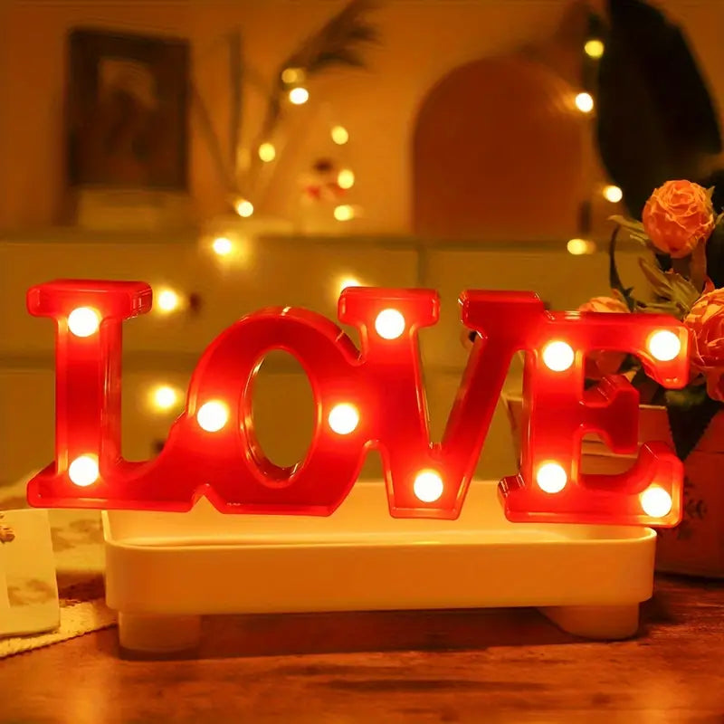 Led Letters Numbers And Symbols - Illuminated Decorations With Warm White Light For Parties And Living Spaces