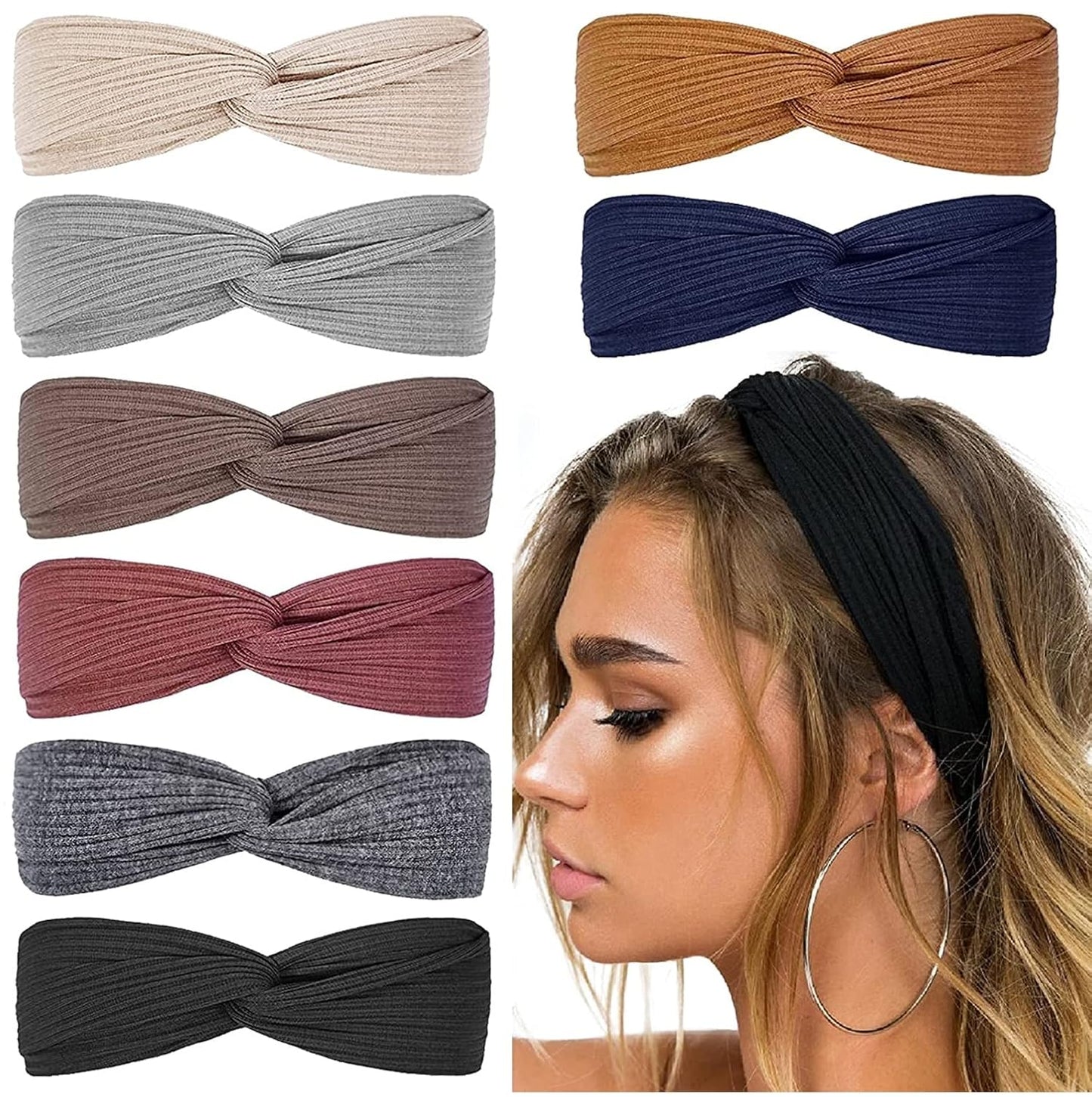 Ribbed Twist Headbands โ Boho Design