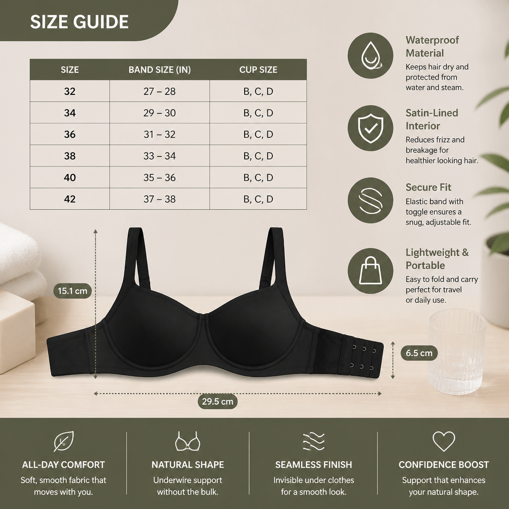 Seamless Strapless Underwire Bra – Unlined Support with Smooth Low-Cut Design