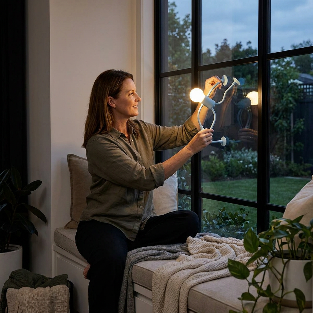 LED Lamp with Suction Cup – Interchangeable and Playful Design for Decoration