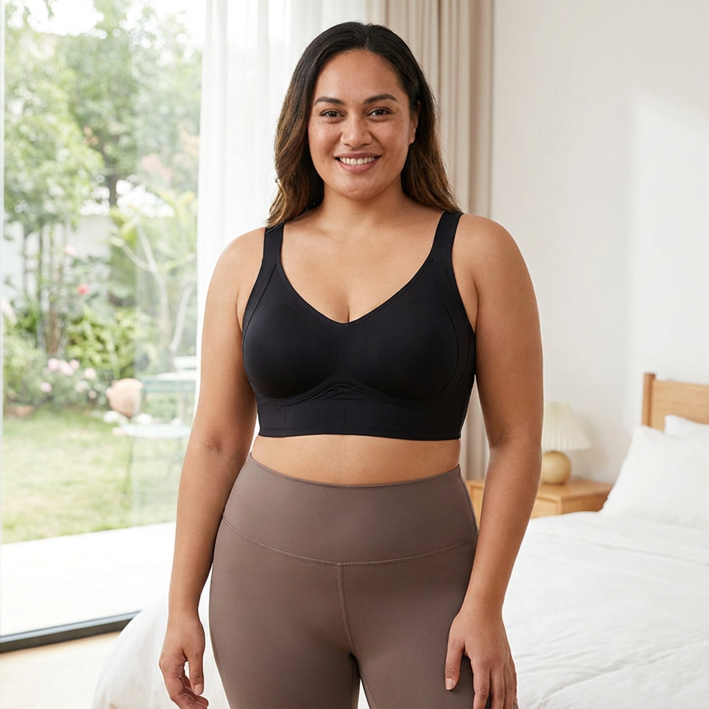 Seamless Full-Coverage Bra β Supportive Lift for Plus Sizes