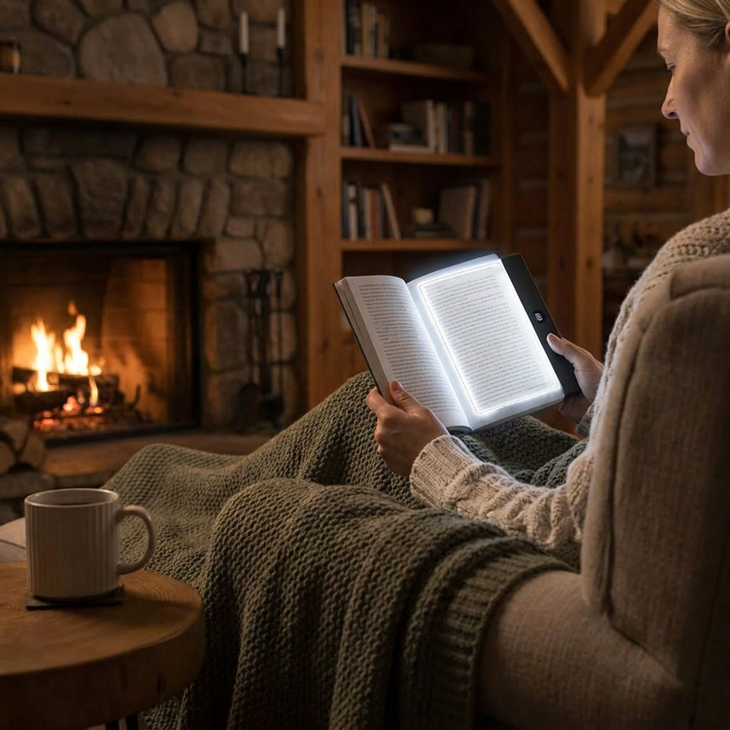 Rechargeable LED Reading Lamp β Portable Book and Night Light for Relaxing and Stress-Free Moments