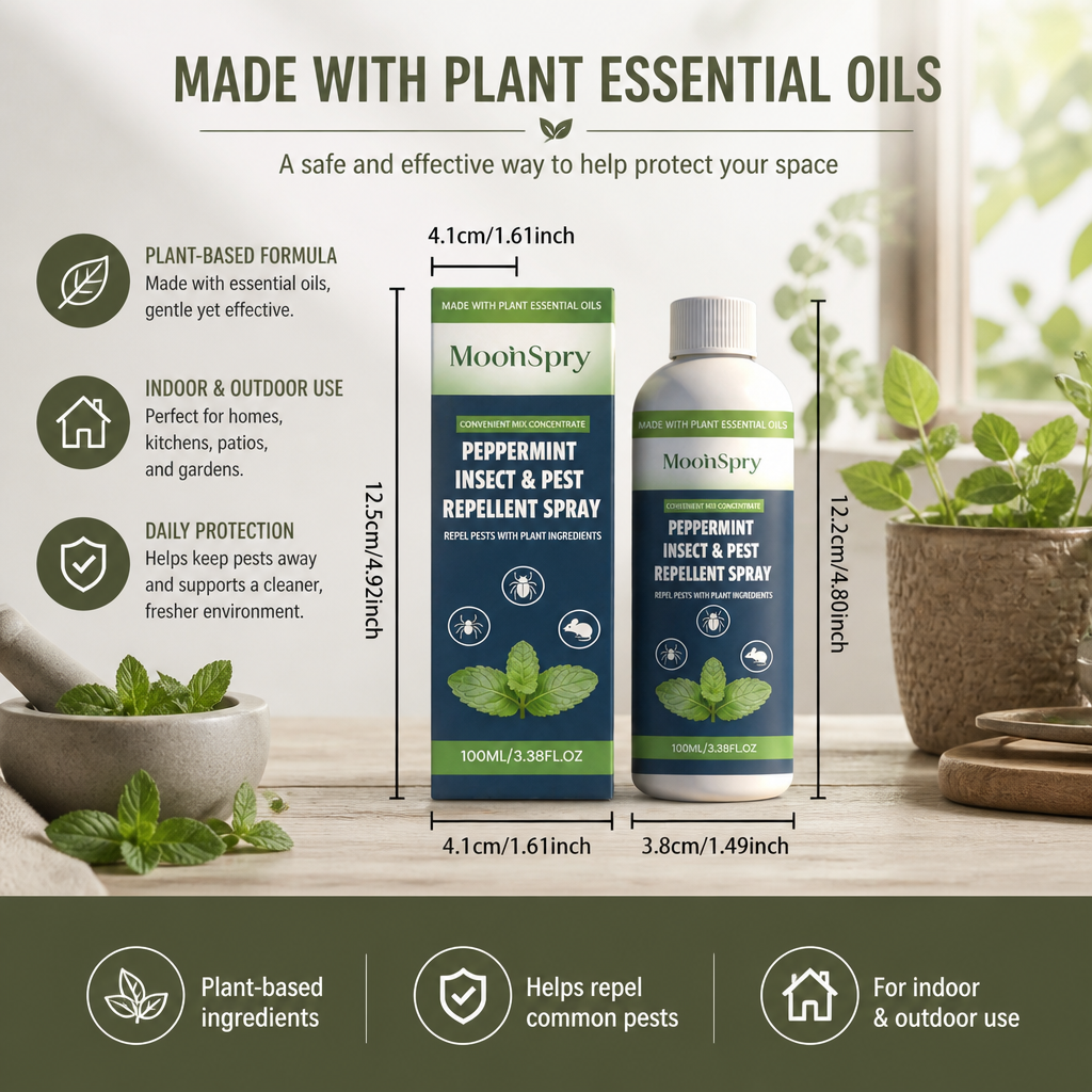 Peppermint Oil Insect & Pest Repellent Spray β For Home & Garden