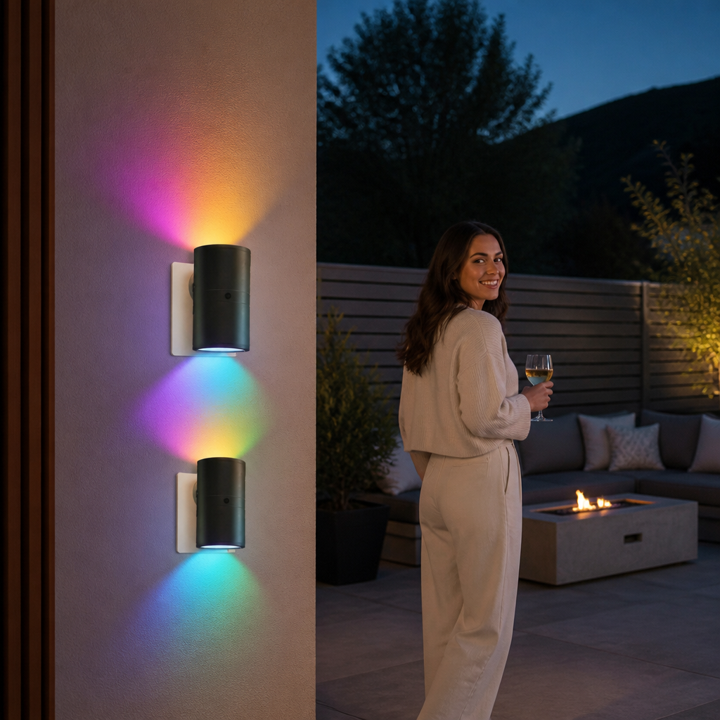 LED Plug-in Night Light – Dimmable with Light Sensor for a Cozy Home