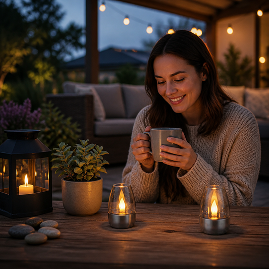 LED Solar Candle Light – Flameless & Weatherproof for Outdoor Use