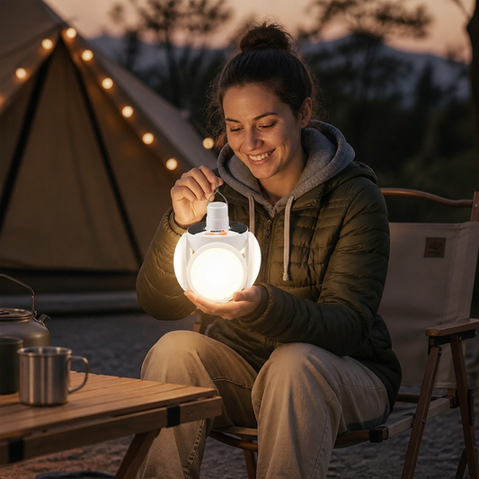 Portable Solar Outdoor Foldable Ball Lamp