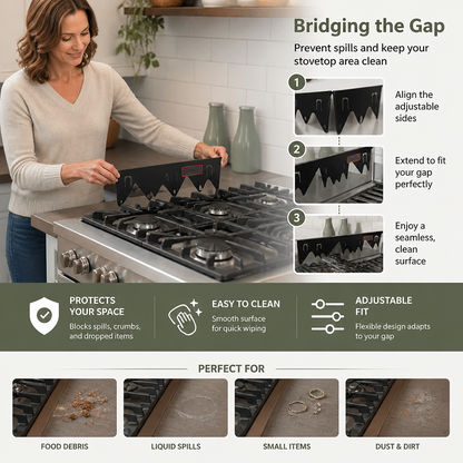 Expandable Stove Gap Cover – Adjustable Cover for Kitchen Countertops