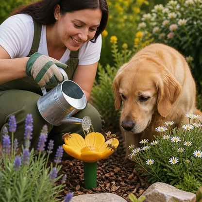 Flower-Shaped Bee Waterer – Colorful Water Dispensers for the Garden