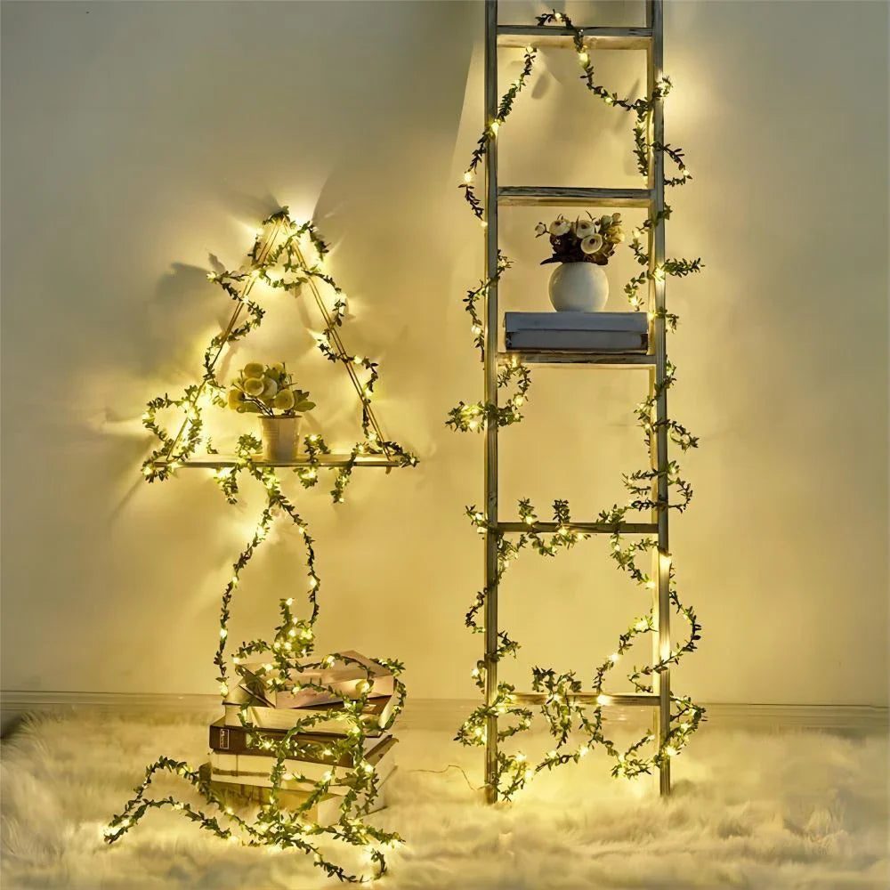 LED Fairy Lights With Ivy Tendrils - Decorative Fairy Lights For Indoors And Outdoors