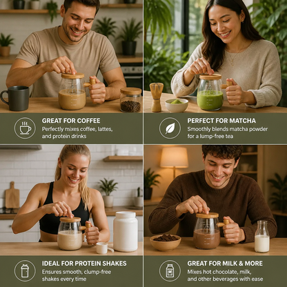Fully Automatic Electric Mixing Cup – Practical Cup for Effortless and Even Stirring of Drinks & Mixtures