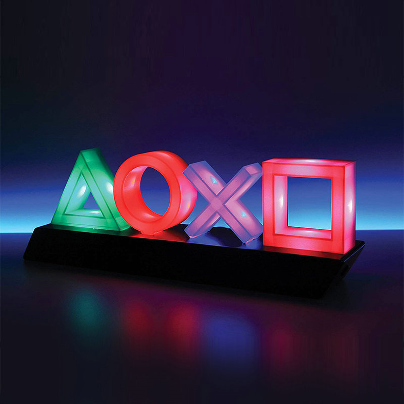 Led Table Lamp Playstation Symbols - Music - Controlled Decorative Lamp For Gaming  Bedroom