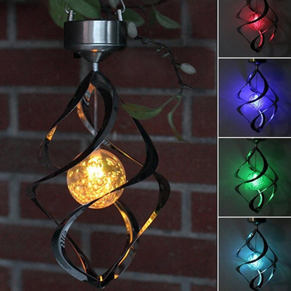 LED Solar Wind Chimes With Colour Change - Decorative Garden Lighting For Outdoors