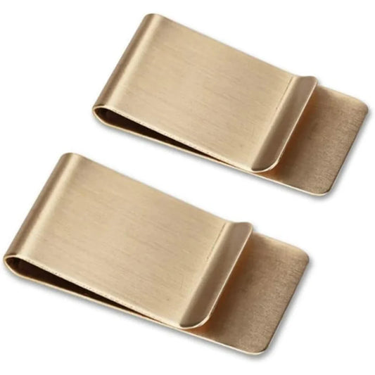 Elegant Stainless Steel Card Holder & Money Clip - Set of 2