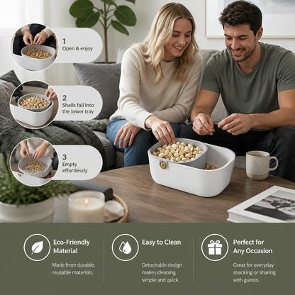 Practical Two-Tier Snack Bowl
