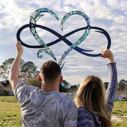Iron Wall Decoration with Infinity Heart