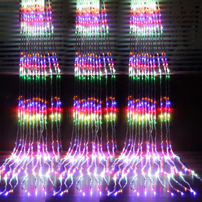 Led Light Curtain With Colour Change - Decorative Fairy Lights For Windows  Walls And Parties