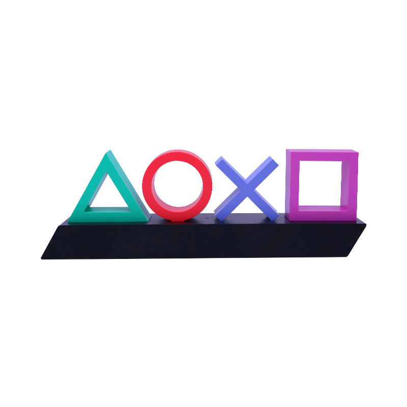 Led Table Lamp Playstation Symbols - Music - Controlled Decorative Lamp For Gaming  Bedroom
