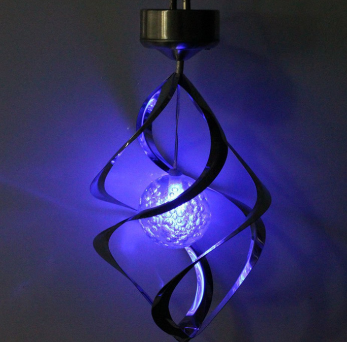 LED Solar Wind Chimes With Colour Change - Decorative Garden Lighting For Outdoors