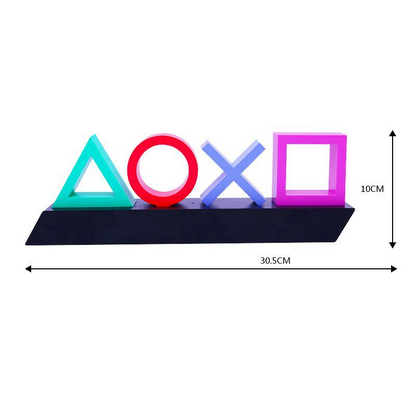 Led Table Lamp Playstation Symbols - Music - Controlled Decorative Lamp For Gaming  Bedroom
