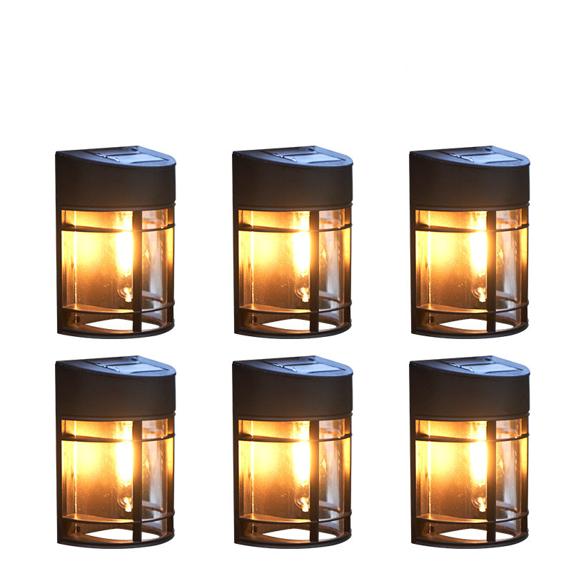 Outdoor Wall Light With Glass And Grille - Led Garden Lighting  Weatherproof For Patio Balcony