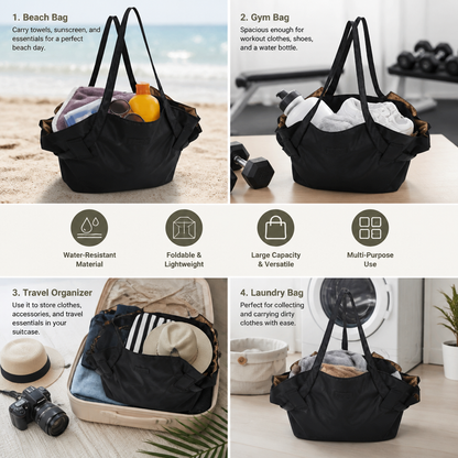 Large Foldable Organizer Bag – Practical, Water-Resistant & Versatile
