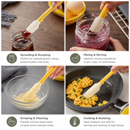 Multifunctional Heat-Resistant Mini Silicone Spatula