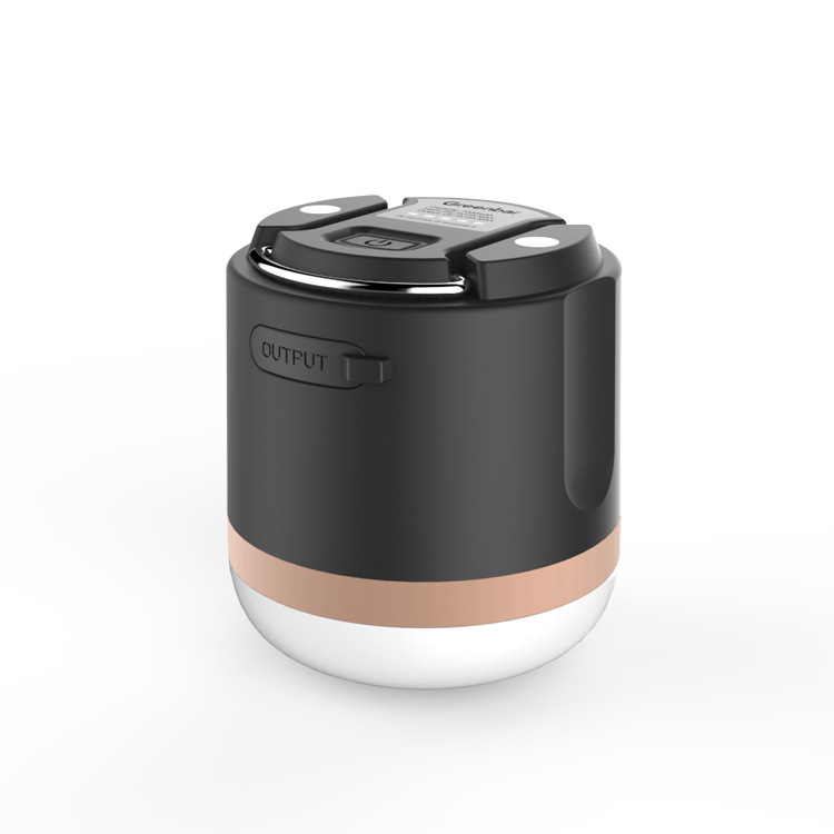 Portable Led Camping Lamp With Power Bank - Rechargeable Usb Connection  For Outdoor  Emergencies