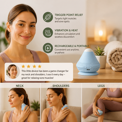 Trigger point self-massage ball with suction cup