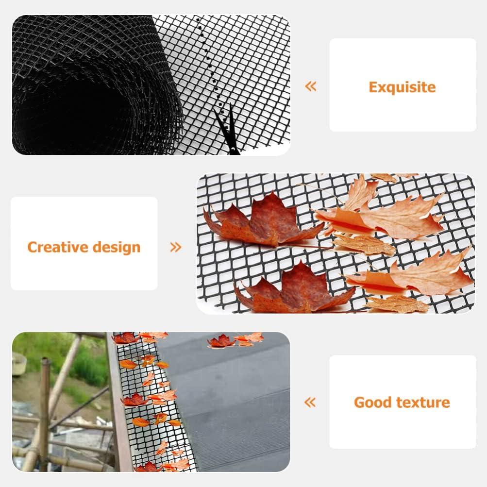 Gutter Protection Net - Plastic Leaf and Dirt Trap for Easy Cleaning