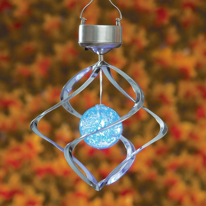 LED Solar Wind Chimes With Colour Change - Decorative Garden Lighting For Outdoors