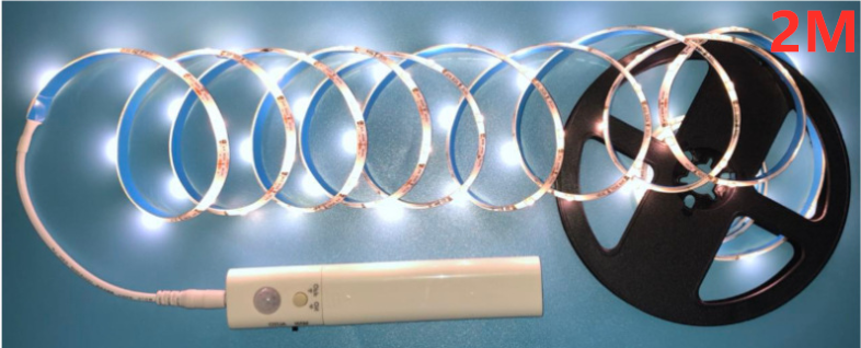 LED Light Strip With Remote Control - 2 Metre Flexible Strip For Decorative Lighting In Cupboards And Shelves