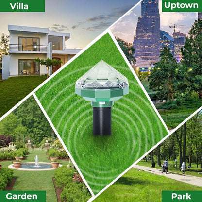 Solar - Powered Animal Repeller for Gardens and Yards - Environmentally Friendly Protection Against Mice and Rodents