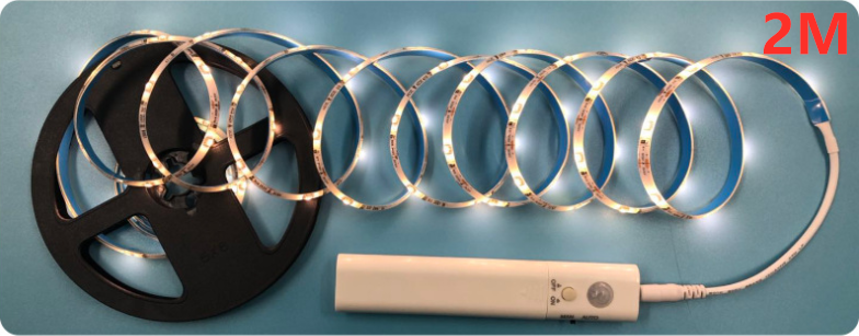 LED Light Strip With Remote Control - 2 Metre Flexible Strip For Decorative Lighting In Cupboards And Shelves