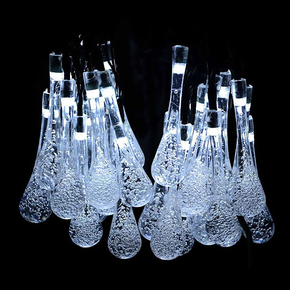 Solar Led Fairy Lights - Colourful Drop Lights For Garden  Patio And Decoration