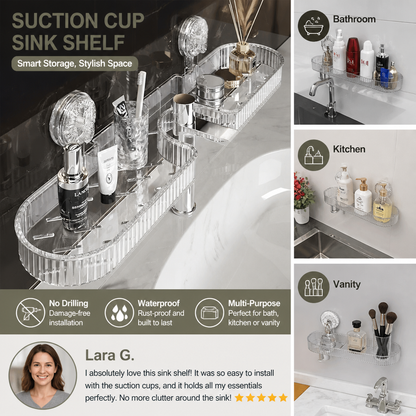 Suction Cup Sink Shelf