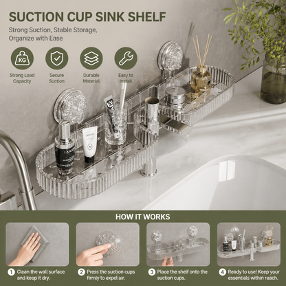 Suction Cup Sink Shelf