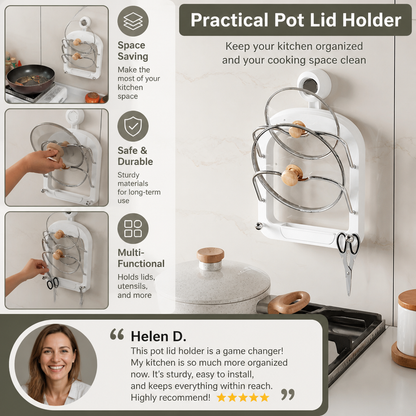 Practical Pot Lid Holder