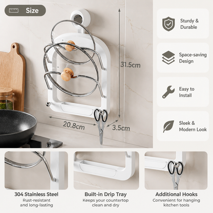 Practical Pot Lid Holder