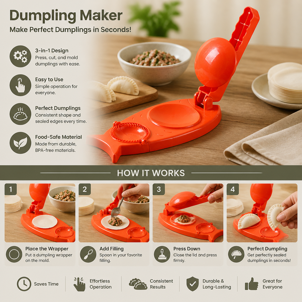 Dumpling Maker for the Kitchen – Practical Kitchen Tool