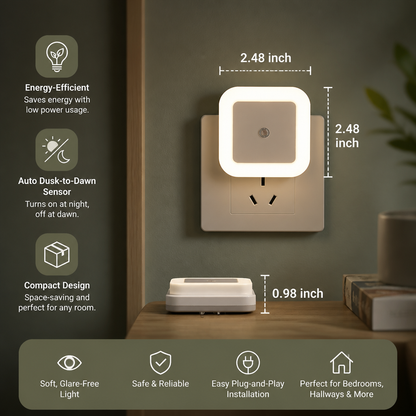 LED night light set with sensor – compact & energy-efficient