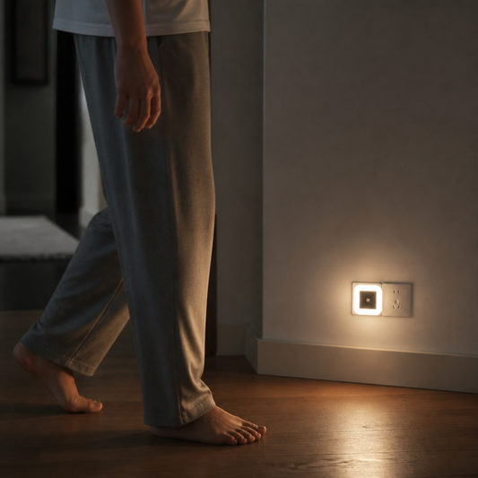 LED night light set with sensor – compact & energy-efficient