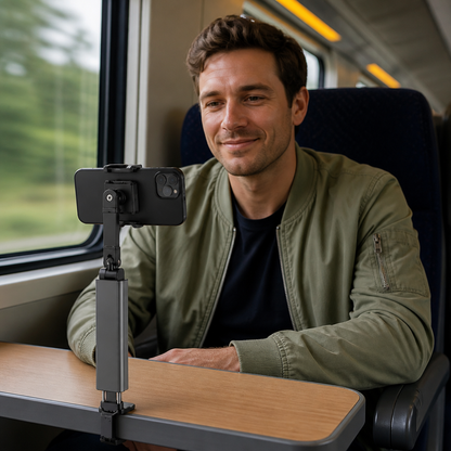 Travel Phone Holder – Foldable and Adjustable Stand for Comfortable Use On the Go