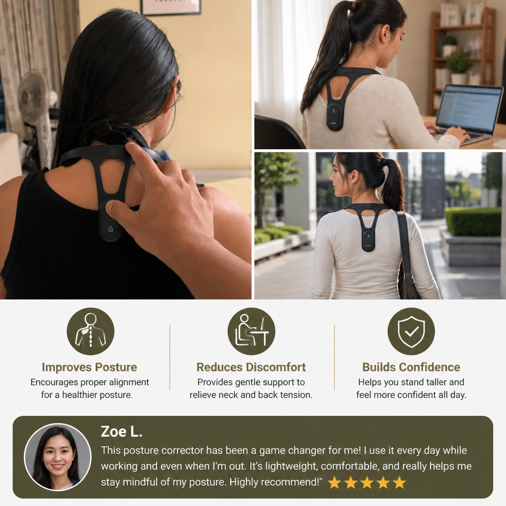 Ergonomic Posture Corrector – Back Support Device for Improving Healthy Posture in Daily Life
