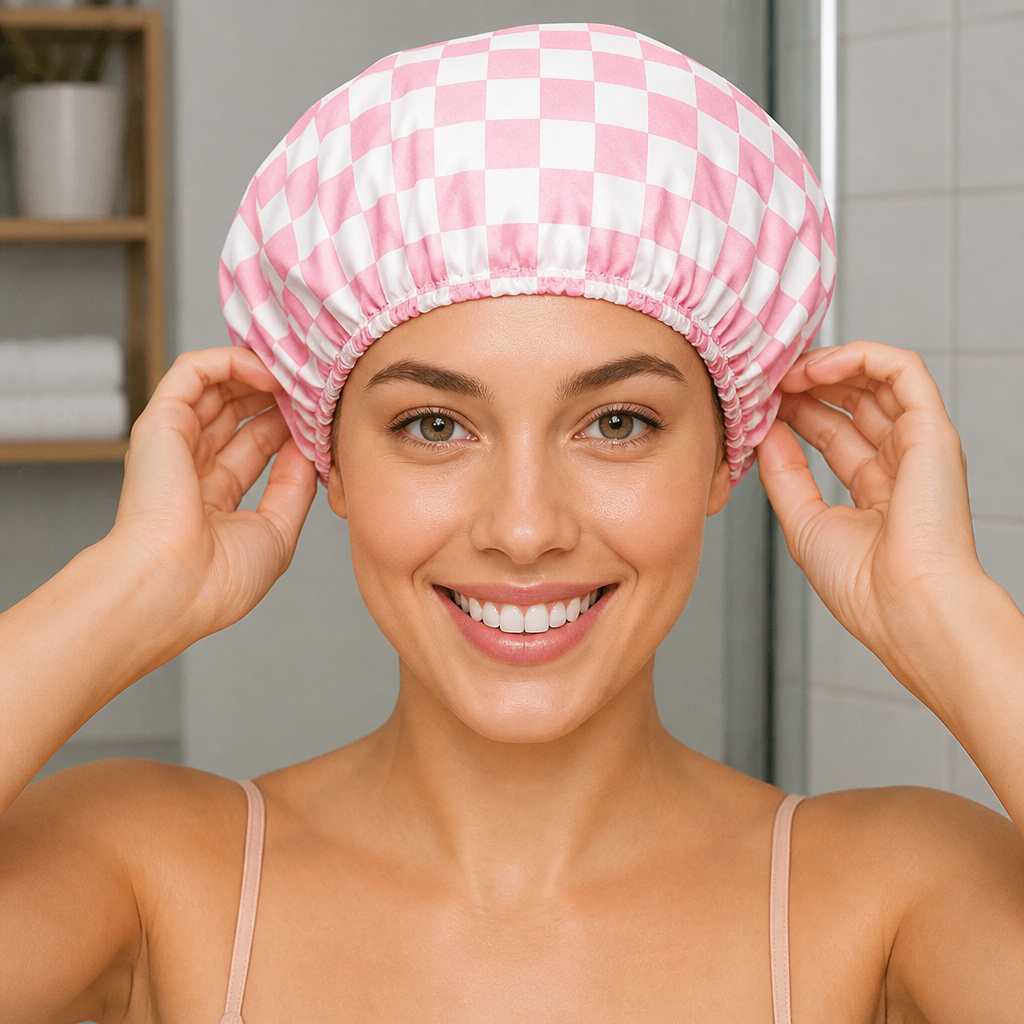 Practical Shower Cap – Waterproof Hair Care Cap to Protect Against Frizz & Moisture