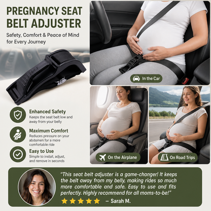 Car Travel Maternity Belly Support Strap – Adjustable & Comfortable Pregnancy Support