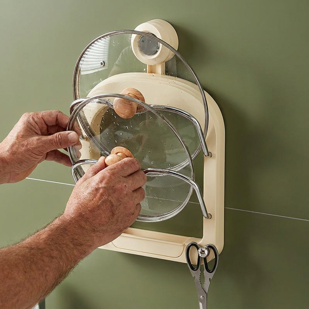 Practical Pot Lid Holder