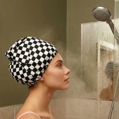 Practical Shower Cap – Waterproof Hair Care Cap to Protect Against Frizz & Moisture