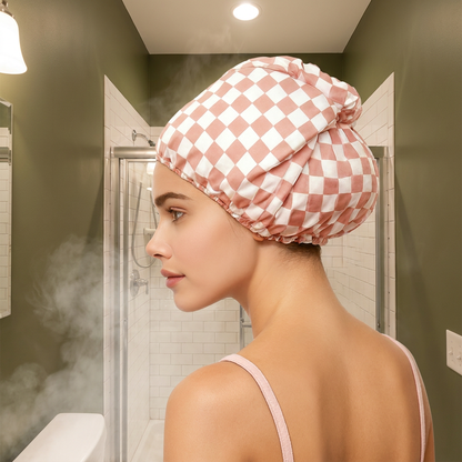 Practical Shower Cap – Waterproof Hair Care Cap to Protect Against Frizz & Moisture