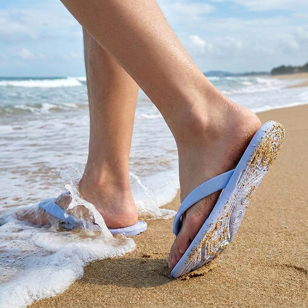 Foldable Travel Flip-Flops – Non-Slip Slippers for Hot Days
