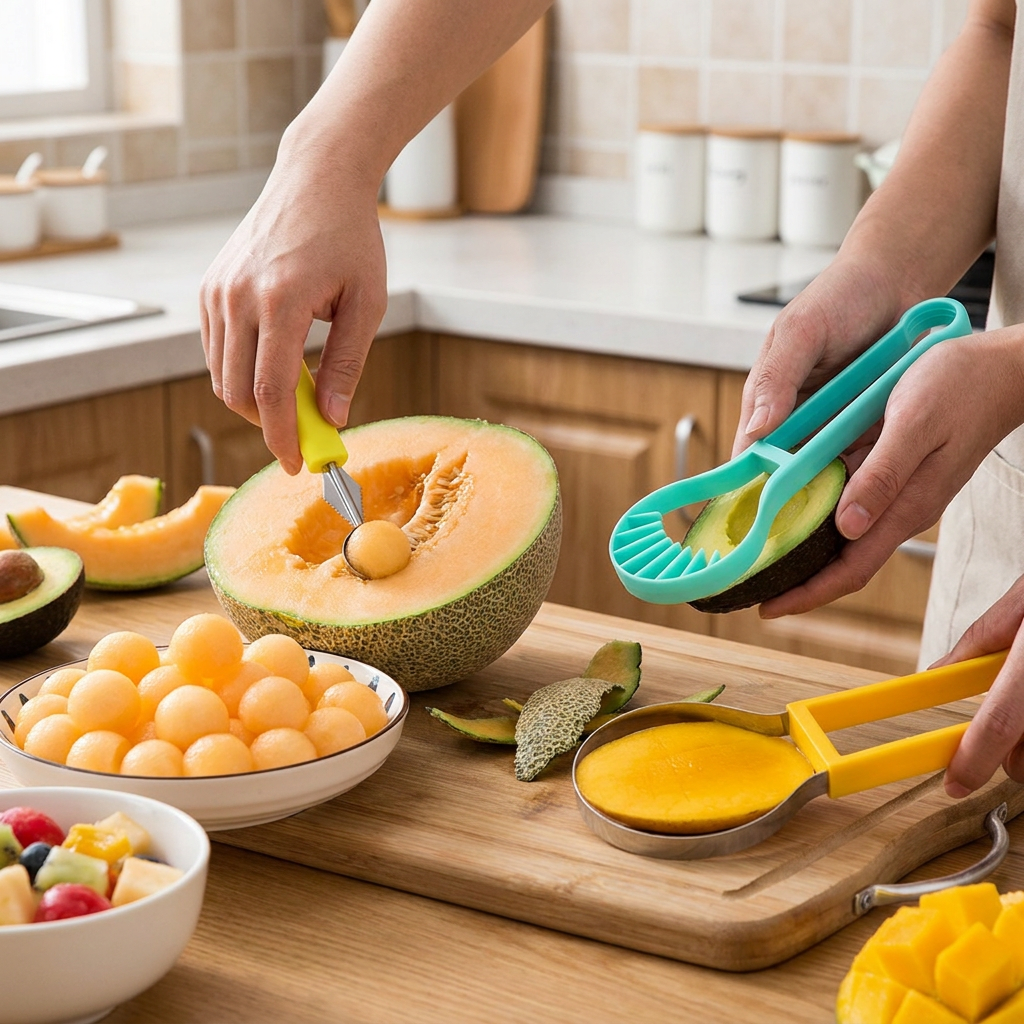 3-in-1 Fruit Carving & Baller Tool Set